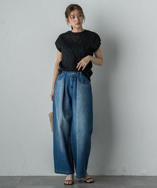 Droite lautreamont / ドロワットロートレアモン その他パンツ | タックデニムパンツ≪洗濯機で洗える≫ | 詳細29