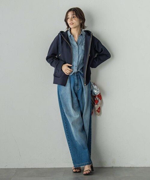 Droite lautreamont / ドロワットロートレアモン その他パンツ | タックデニムパンツ≪洗濯機で洗える≫ | 詳細30