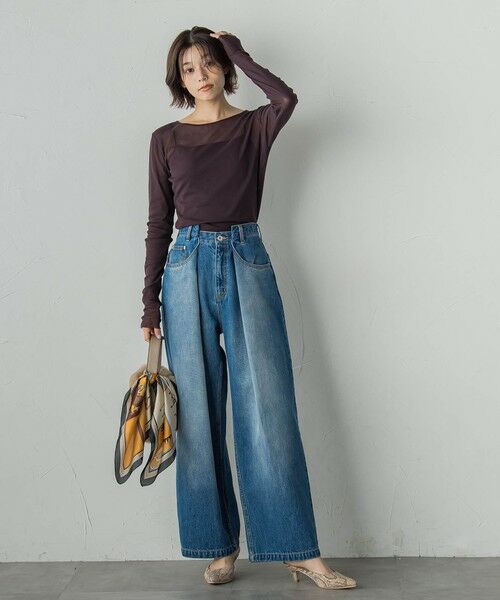 Droite lautreamont / ドロワットロートレアモン その他パンツ | タックデニムパンツ≪洗濯機で洗える≫ | 詳細16