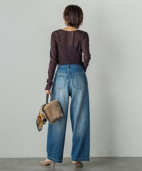 Droite lautreamont / ドロワットロートレアモン その他パンツ | タックデニムパンツ≪洗濯機で洗える≫ | 詳細18