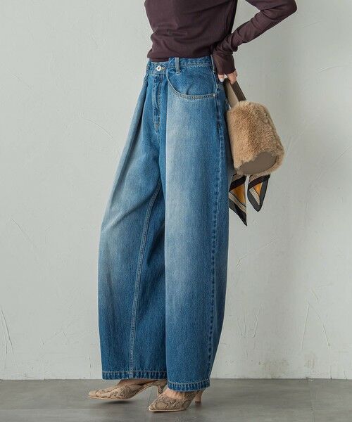 Droite lautreamont / ドロワットロートレアモン その他パンツ | タックデニムパンツ≪洗濯機で洗える≫ | 詳細20