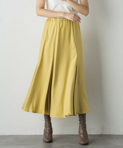 Droite lautreamont / ドロワットロートレアモン ミニ・ひざ丈スカート | フィブリルシャンブレースカート | 詳細5