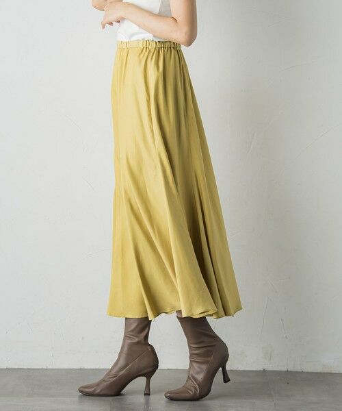 Droite lautreamont / ドロワットロートレアモン ミニ・ひざ丈スカート | フィブリルシャンブレースカート | 詳細6