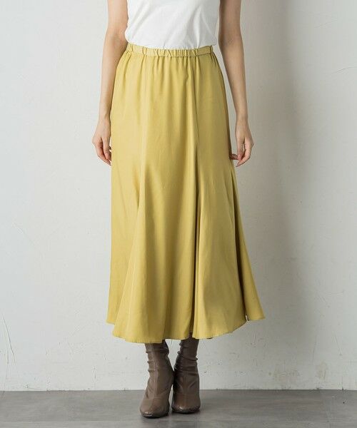 Droite lautreamont / ドロワットロートレアモン ミニ・ひざ丈スカート | フィブリルシャンブレースカート | 詳細8