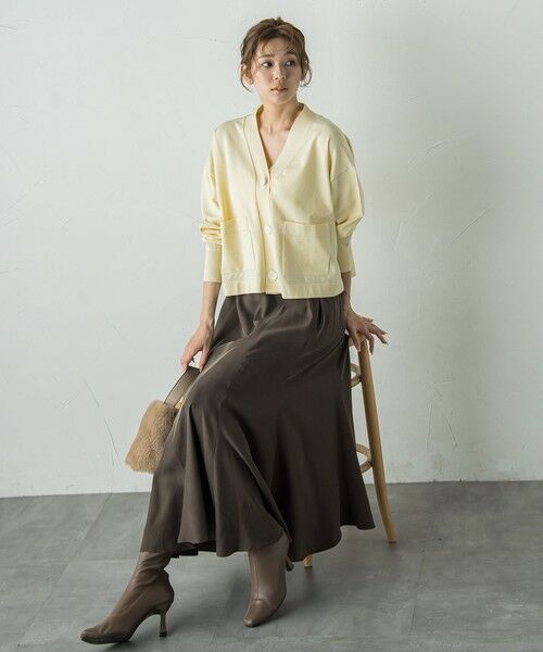 Droite lautreamont / ドロワットロートレアモン ミニ・ひざ丈スカート | フィブリルシャンブレースカート | 詳細21