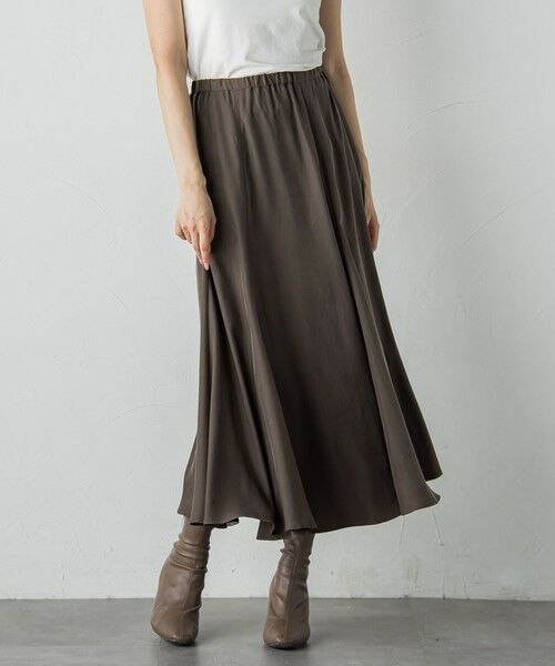 Droite lautreamont / ドロワットロートレアモン ミニ・ひざ丈スカート | フィブリルシャンブレースカート | 詳細22