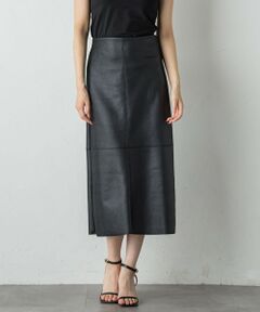 【新品】 LAUTREAMONT ホワイト ひざ丈スカート 38 Droite lautreamont / ドロワットロートレアモン （レディース