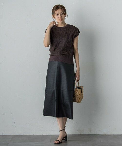 Droite lautreamont / ドロワットロートレアモン ミニ・ひざ丈スカート | マシュマロコーティングスカート≪手洗い可能≫ | 詳細10