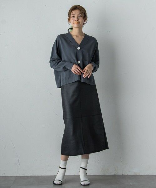 Droite lautreamont / ドロワットロートレアモン ミニ・ひざ丈スカート | マシュマロコーティングスカート≪手洗い可能≫ | 詳細11