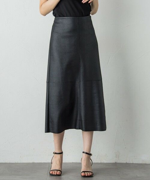 Droite lautreamont / ドロワットロートレアモン ミニ・ひざ丈スカート | マシュマロコーティングスカート≪手洗い可能≫ | 詳細4