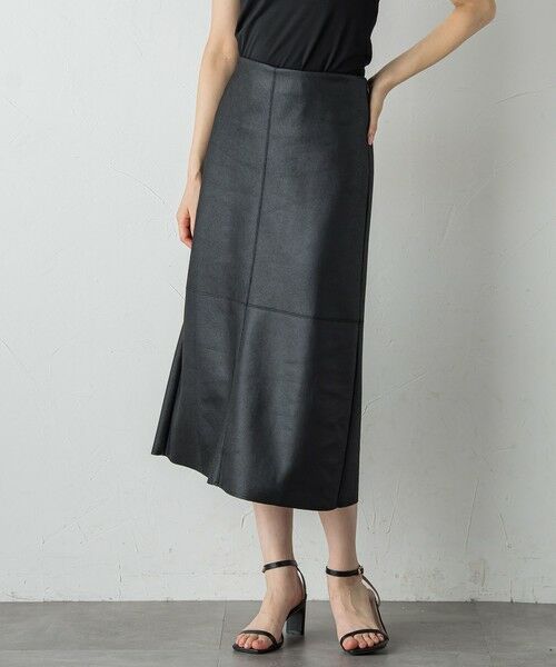 Droite lautreamont / ドロワットロートレアモン ミニ・ひざ丈スカート | マシュマロコーティングスカート≪手洗い可能≫ | 詳細5