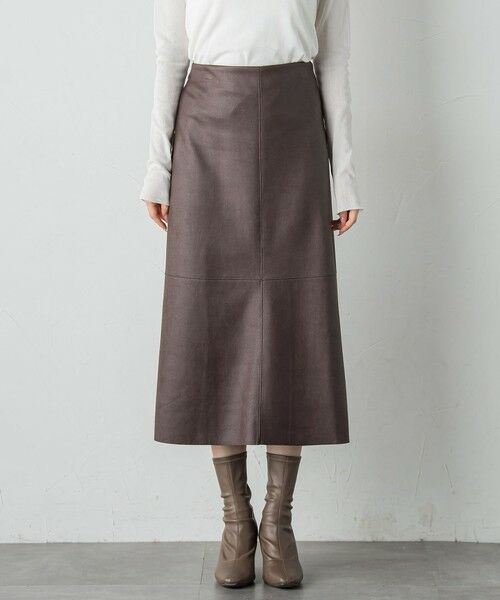 Droite lautreamont / ドロワットロートレアモン ミニ・ひざ丈スカート | マシュマロコーティングスカート≪手洗い可能≫ | 詳細18