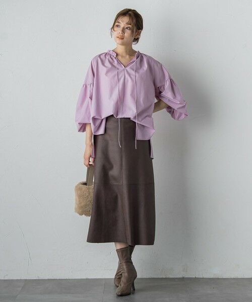 Droite lautreamont / ドロワットロートレアモン ミニ・ひざ丈スカート | マシュマロコーティングスカート≪手洗い可能≫ | 詳細22