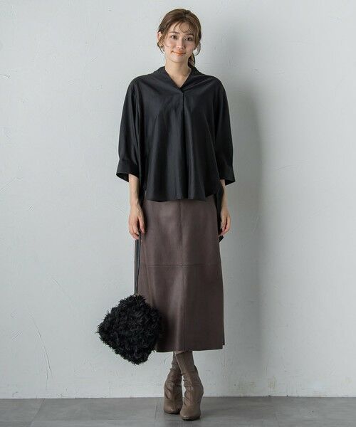 Droite lautreamont / ドロワットロートレアモン ミニ・ひざ丈スカート | マシュマロコーティングスカート≪手洗い可能≫ | 詳細25