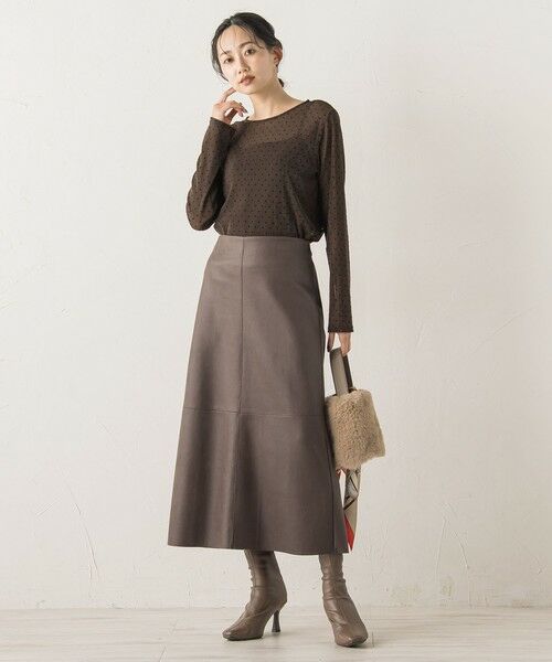 Droite lautreamont / ドロワットロートレアモン ミニ・ひざ丈スカート | マシュマロコーティングスカート≪手洗い可能≫ | 詳細27