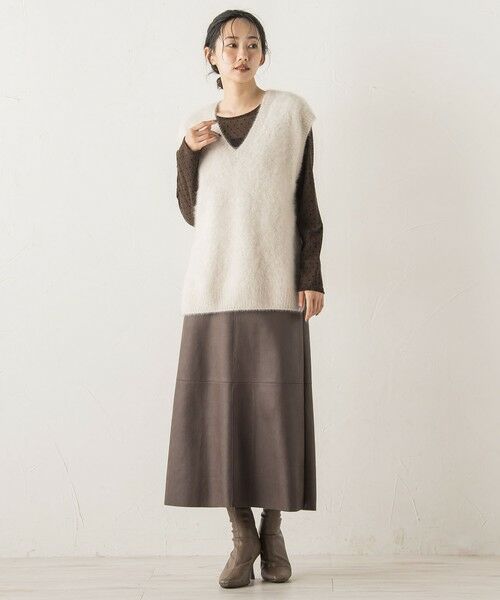 Droite lautreamont / ドロワットロートレアモン ミニ・ひざ丈スカート | マシュマロコーティングスカート≪手洗い可能≫ | 詳細28