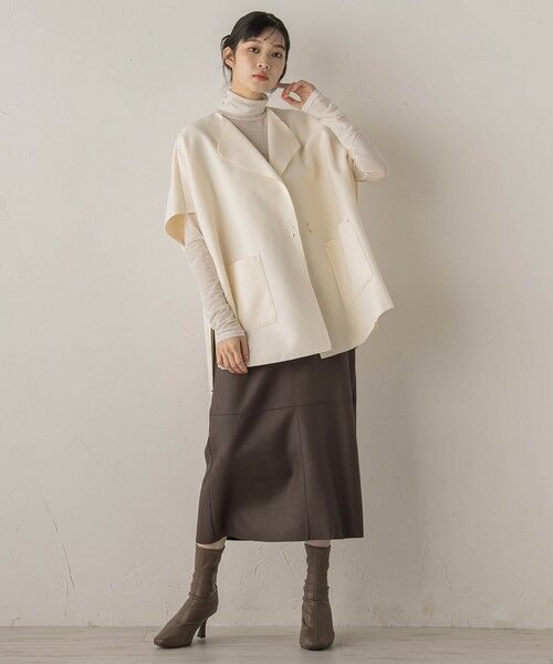 Droite lautreamont / ドロワットロートレアモン ミニ・ひざ丈スカート | マシュマロコーティングスカート≪手洗い可能≫ | 詳細29