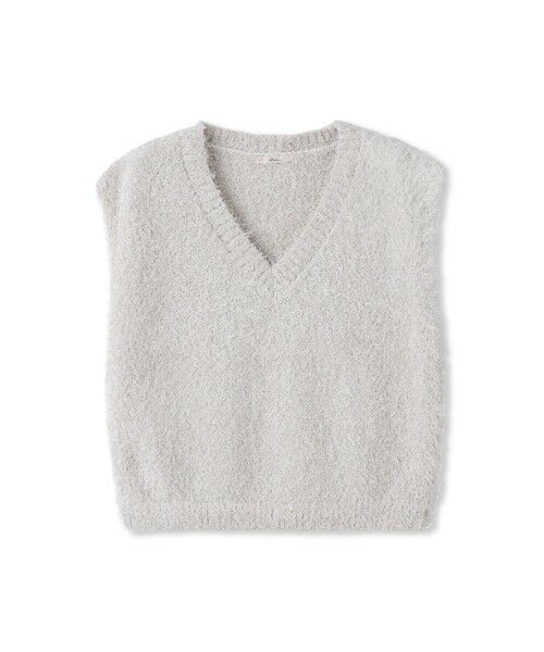 Droite lautreamont / ドロワットロートレアモン ダウンジャケット・ベスト | ラメフェザーニットベスト≪手洗い可能≫ | 詳細8