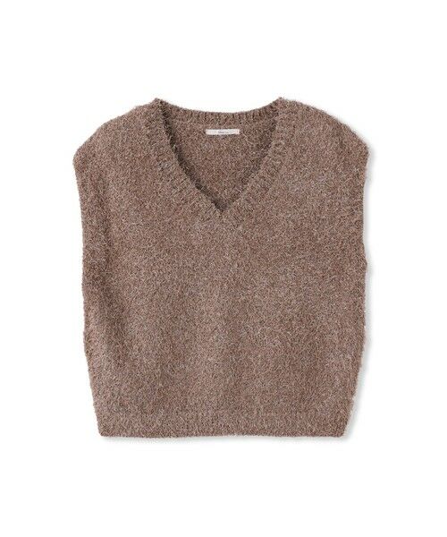 Droite lautreamont / ドロワットロートレアモン ダウンジャケット・ベスト | ラメフェザーニットベスト≪手洗い可能≫ | 詳細19