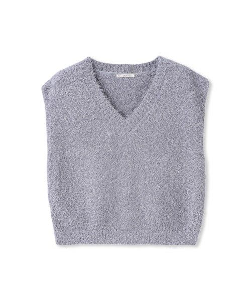 Droite lautreamont / ドロワットロートレアモン ダウンジャケット・ベスト | ラメフェザーニットベスト≪手洗い可能≫ | 詳細29