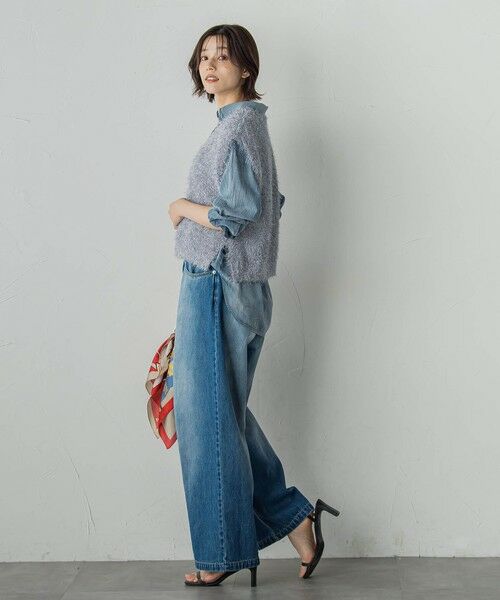 Droite lautreamont / ドロワットロートレアモン ダウンジャケット・ベスト | ラメフェザーニットベスト≪手洗い可能≫ | 詳細22