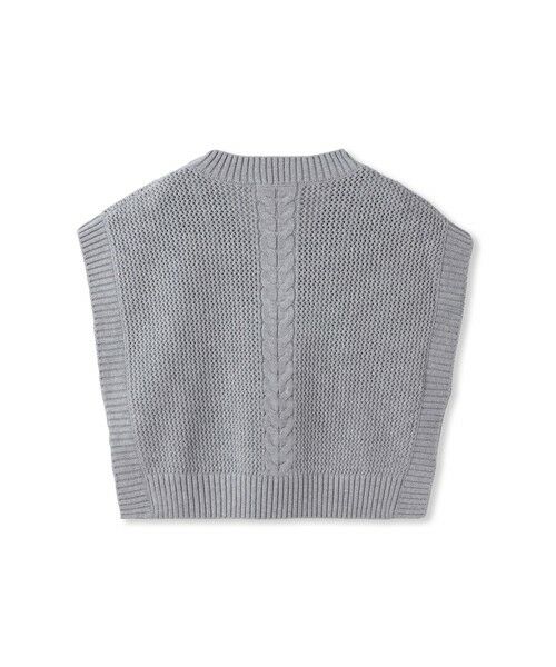 Droite lautreamont / ドロワットロートレアモン ダウンジャケット・ベスト | メッシュケーブルニットベスト≪手洗い可能≫ | 詳細23