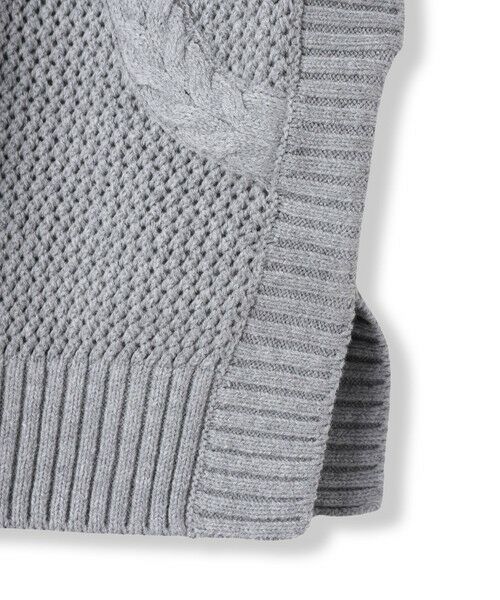 Droite lautreamont / ドロワットロートレアモン ダウンジャケット・ベスト | メッシュケーブルニットベスト≪手洗い可能≫ | 詳細26