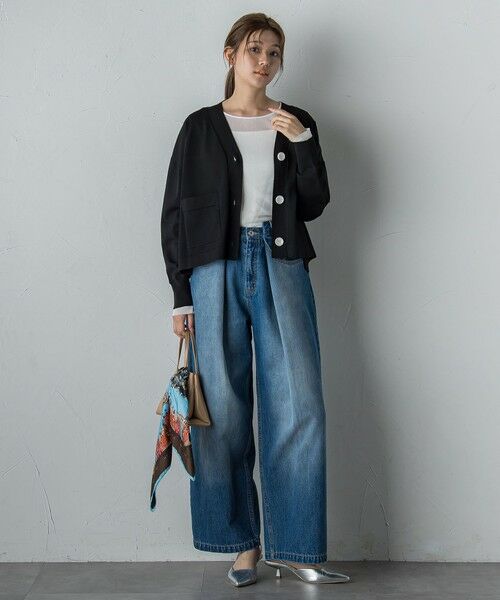 Droite lautreamont / ドロワットロートレアモン カーディガン・ボレロ | Vネックカーディガン≪手洗い可能≫ | 詳細3