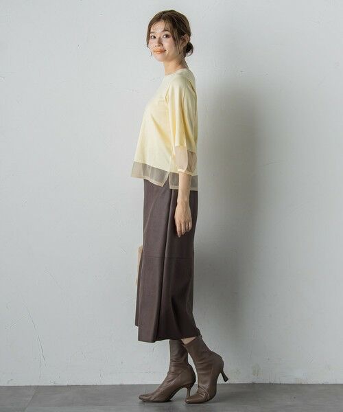 Droite lautreamont / ドロワットロートレアモン ニット・セーター | シアー切替えニット≪手洗い可能≫ | 詳細17