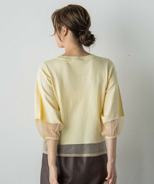 Droite lautreamont / ドロワットロートレアモン ニット・セーター | シアー切替えニット≪手洗い可能≫ | 詳細21