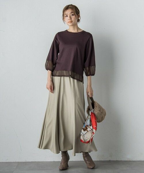 Droite lautreamont / ドロワットロートレアモン ニット・セーター | シアー切替えニット≪手洗い可能≫ | 詳細29