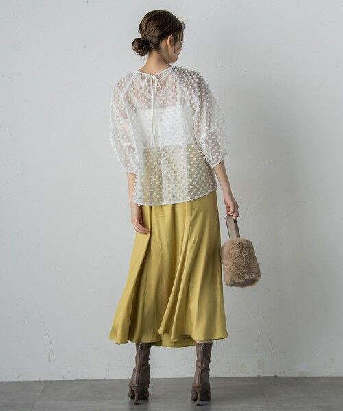 Droite lautreamont / ドロワットロートレアモン シャツ・ブラウス | ポンポンジャガードブラウス≪洗濯機で洗える≫ | 詳細13