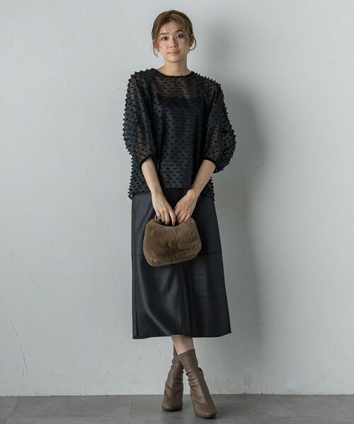 Droite lautreamont / ドロワットロートレアモン シャツ・ブラウス | ポンポンジャガードブラウス≪洗濯機で洗える≫ | 詳細18