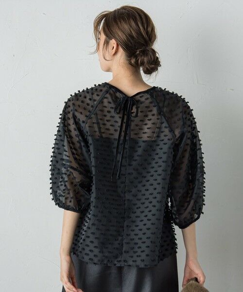 Droite lautreamont / ドロワットロートレアモン シャツ・ブラウス | ポンポンジャガードブラウス≪洗濯機で洗える≫ | 詳細21