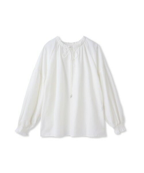Droite lautreamont / ドロワットロートレアモン シャツ・ブラウス | セミシアーフリルブラウス≪洗濯機で洗える≫ | 詳細10