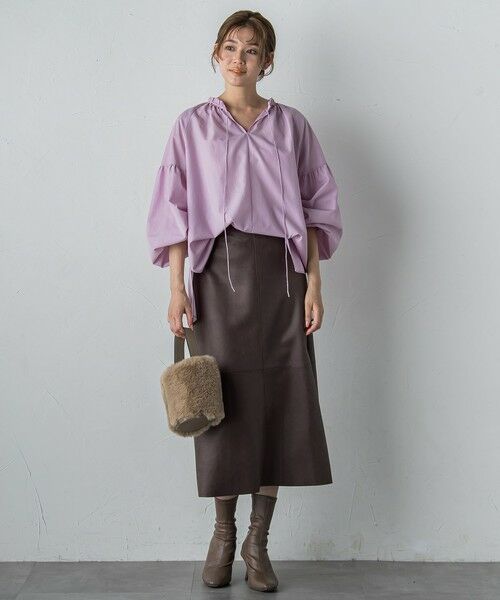 Droite lautreamont / ドロワットロートレアモン シャツ・ブラウス | セミシアーフリルブラウス≪洗濯機で洗える≫ | 詳細11