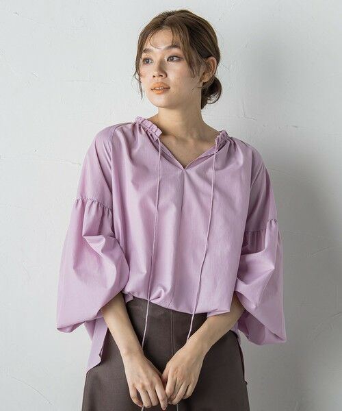 Droite lautreamont / ドロワットロートレアモン シャツ・ブラウス | セミシアーフリルブラウス≪洗濯機で洗える≫ | 詳細14