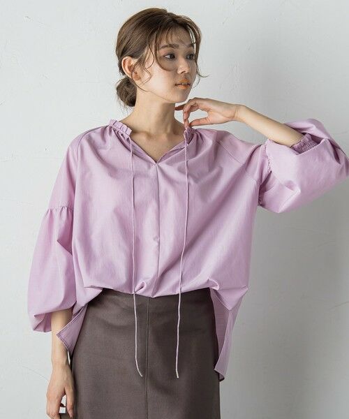 Droite lautreamont / ドロワットロートレアモン シャツ・ブラウス | セミシアーフリルブラウス≪洗濯機で洗える≫ | 詳細15