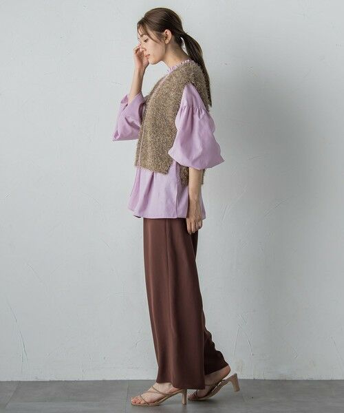 Droite lautreamont / ドロワットロートレアモン シャツ・ブラウス | セミシアーフリルブラウス≪洗濯機で洗える≫ | 詳細19