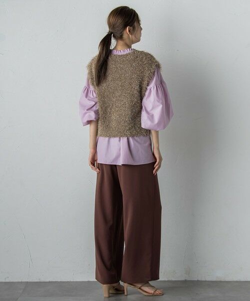 Droite lautreamont / ドロワットロートレアモン シャツ・ブラウス | セミシアーフリルブラウス≪洗濯機で洗える≫ | 詳細20