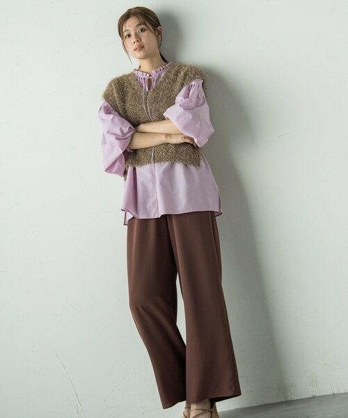 Droite lautreamont / ドロワットロートレアモン シャツ・ブラウス | セミシアーフリルブラウス≪洗濯機で洗える≫ | 詳細21