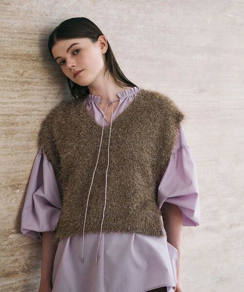 Droite lautreamont / ドロワットロートレアモン シャツ・ブラウス | セミシアーフリルブラウス≪洗濯機で洗える≫ | 詳細22