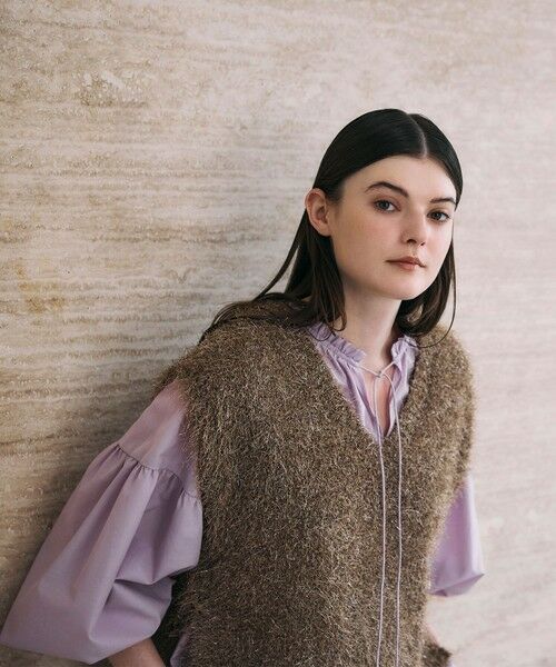 Droite lautreamont / ドロワットロートレアモン シャツ・ブラウス | セミシアーフリルブラウス≪洗濯機で洗える≫ | 詳細23