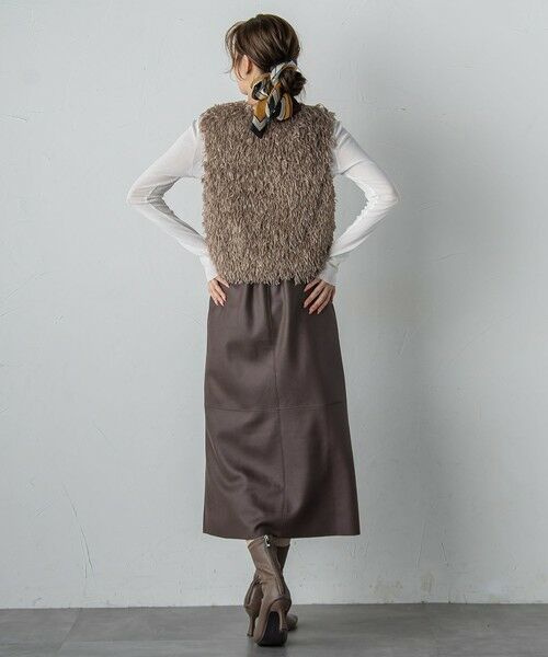 Droite lautreamont / ドロワットロートレアモン ダウンジャケット・ベスト | フェザーニットファンシーベスト≪手洗い可能≫ | 詳細13