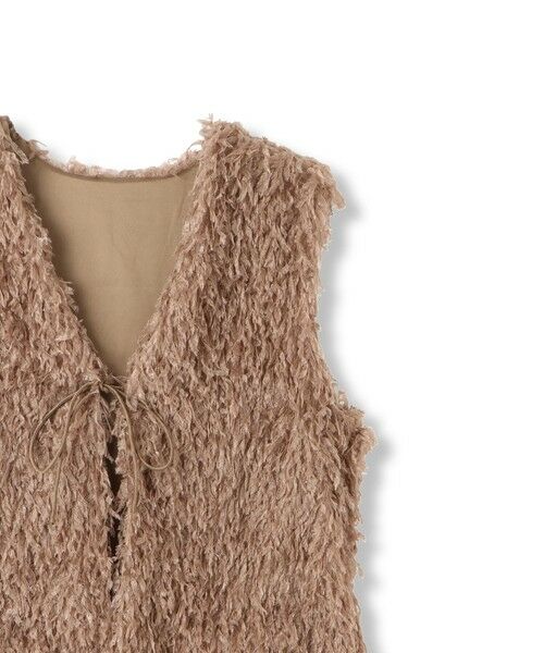 Droite lautreamont / ドロワットロートレアモン ダウンジャケット・ベスト | フェザーニットファンシーベスト≪手洗い可能≫ | 詳細20