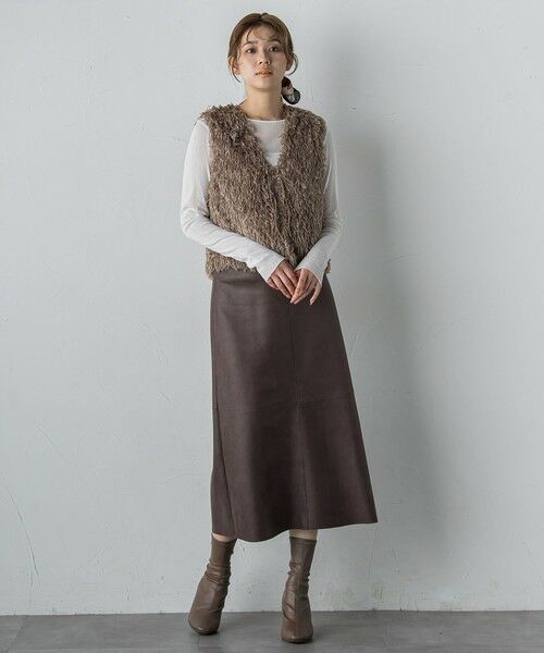 Droite lautreamont / ドロワットロートレアモン ダウンジャケット・ベスト | フェザーニットファンシーベスト≪手洗い可能≫ | 詳細10