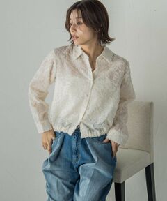 Droite lautreamont / ドロワットロートレアモン シャツ・ブラウス | カットジャガードブラウス≪手洗い可能≫