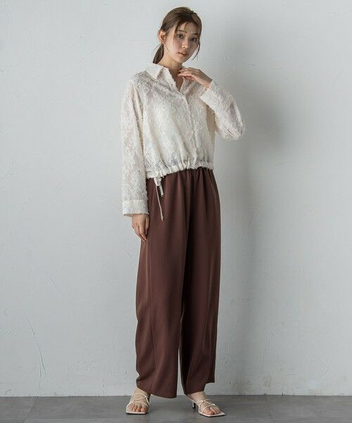 Droite lautreamont / ドロワットロートレアモン シャツ・ブラウス | カットジャガードブラウス≪手洗い可能≫ | 詳細10