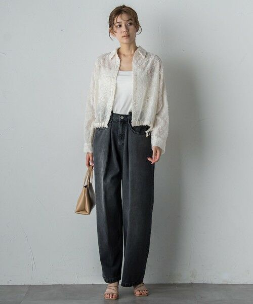 Droite lautreamont / ドロワットロートレアモン シャツ・ブラウス | カットジャガードブラウス≪手洗い可能≫ | 詳細11