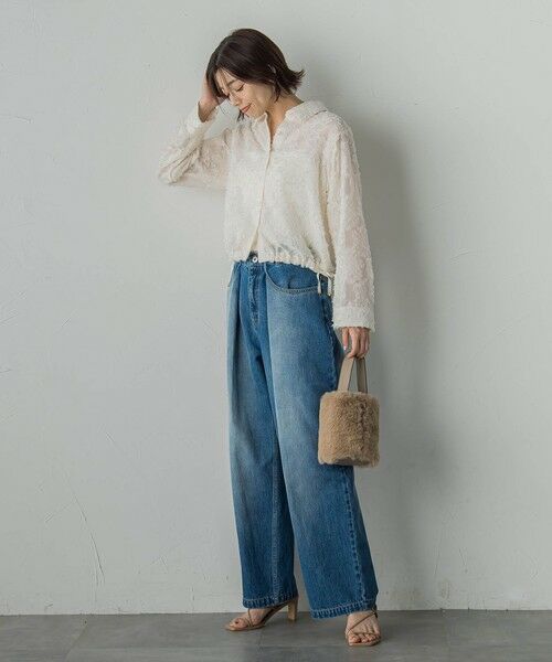 Droite lautreamont / ドロワットロートレアモン シャツ・ブラウス | カットジャガードブラウス≪手洗い可能≫ | 詳細2